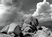 Rocks and clouds in Zanjan