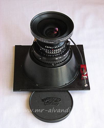 Schneider super angulon 90/5.6 and Panoral 45 lens board
