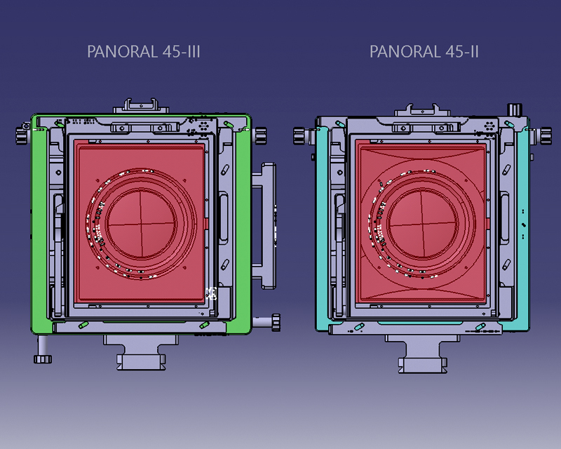 Catia Software Panoral 45 Ver.III vs Panoral 45-II back view