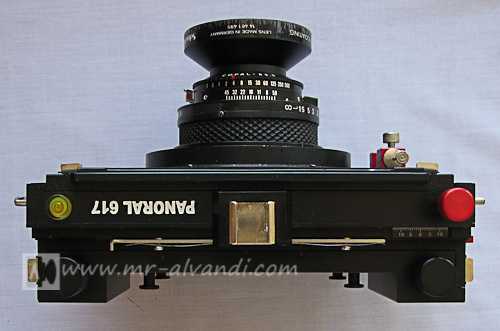 Panoral 617 panoramic camera and Schneider super angulon 65/5.6 lens