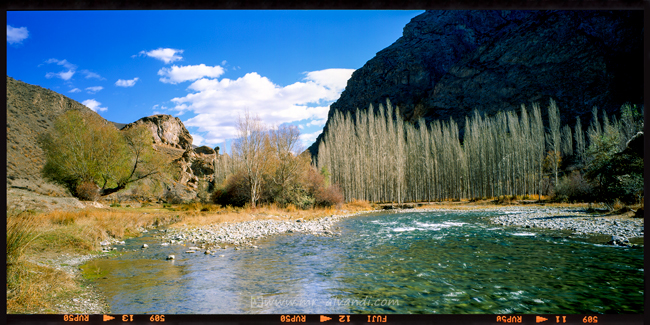Beautiful river in the valley in Mazandaran