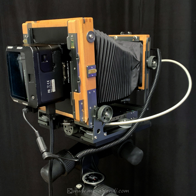 ALVANDI-Hasselblad H to Graflok adapter on Chamonix 45 camera-3