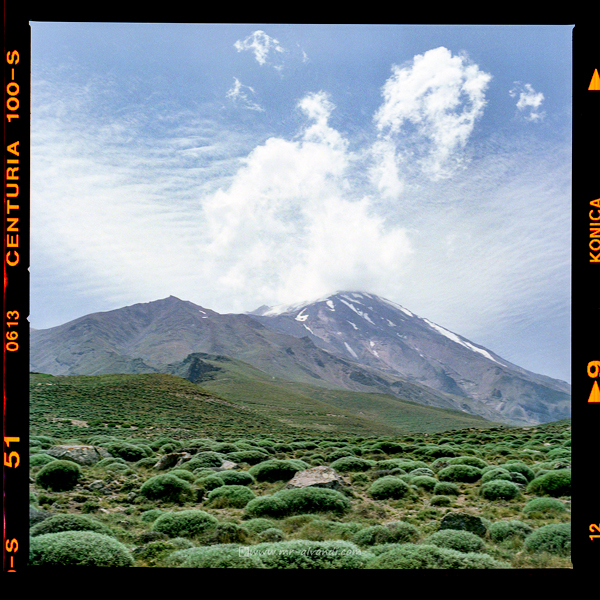 Beautiful Damavand Peak from the northeast side Beautiful Mount Damavand from the northeast face